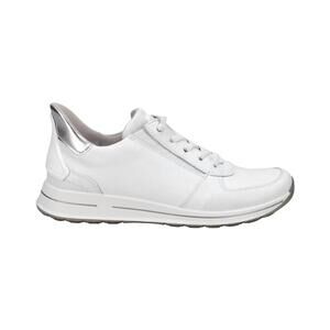 NEW ARA women's ovation sneaker in white / silver